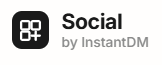 Social By InstantDM logo