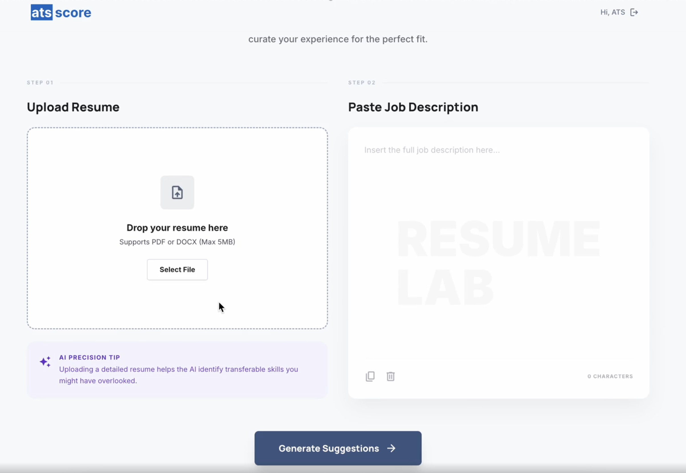 ATSScores screenshot 1