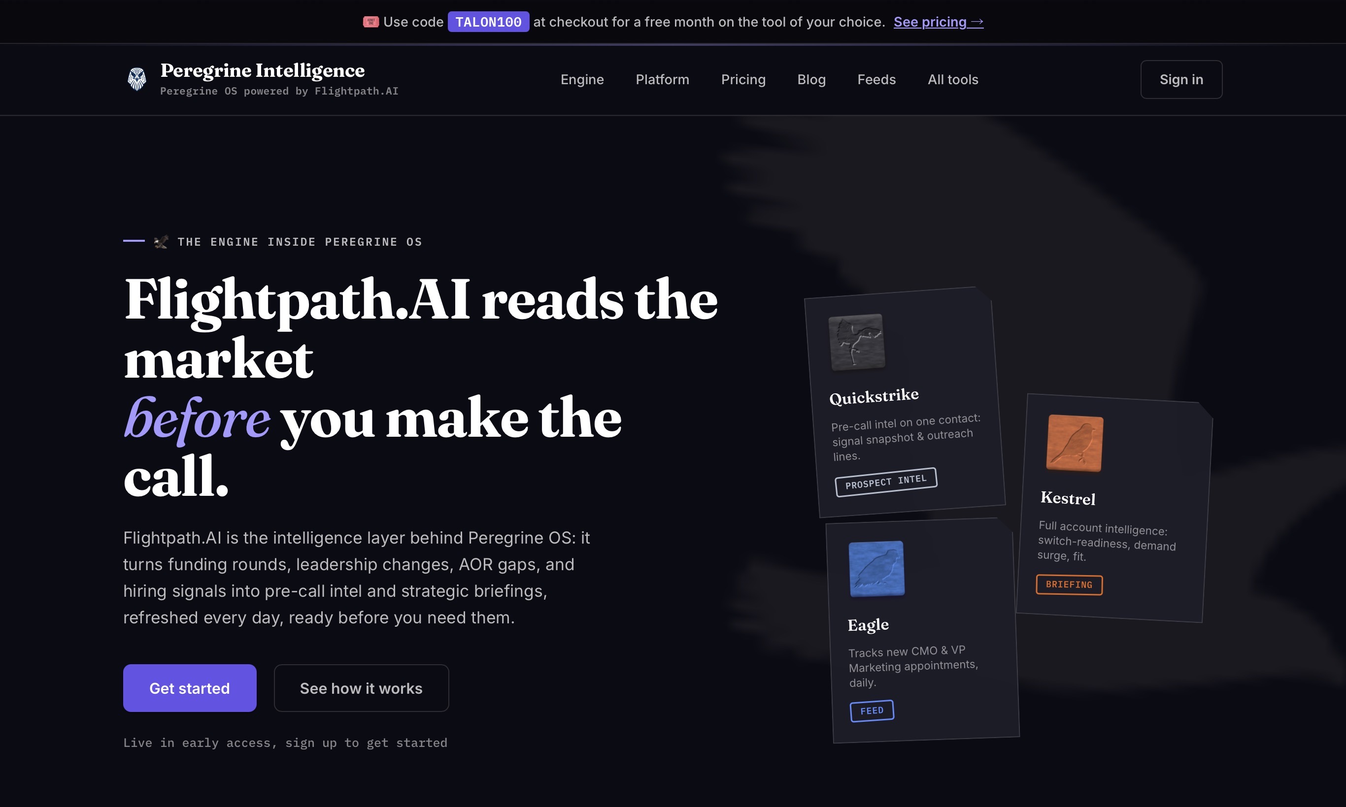 Peregrine OS screenshot 1