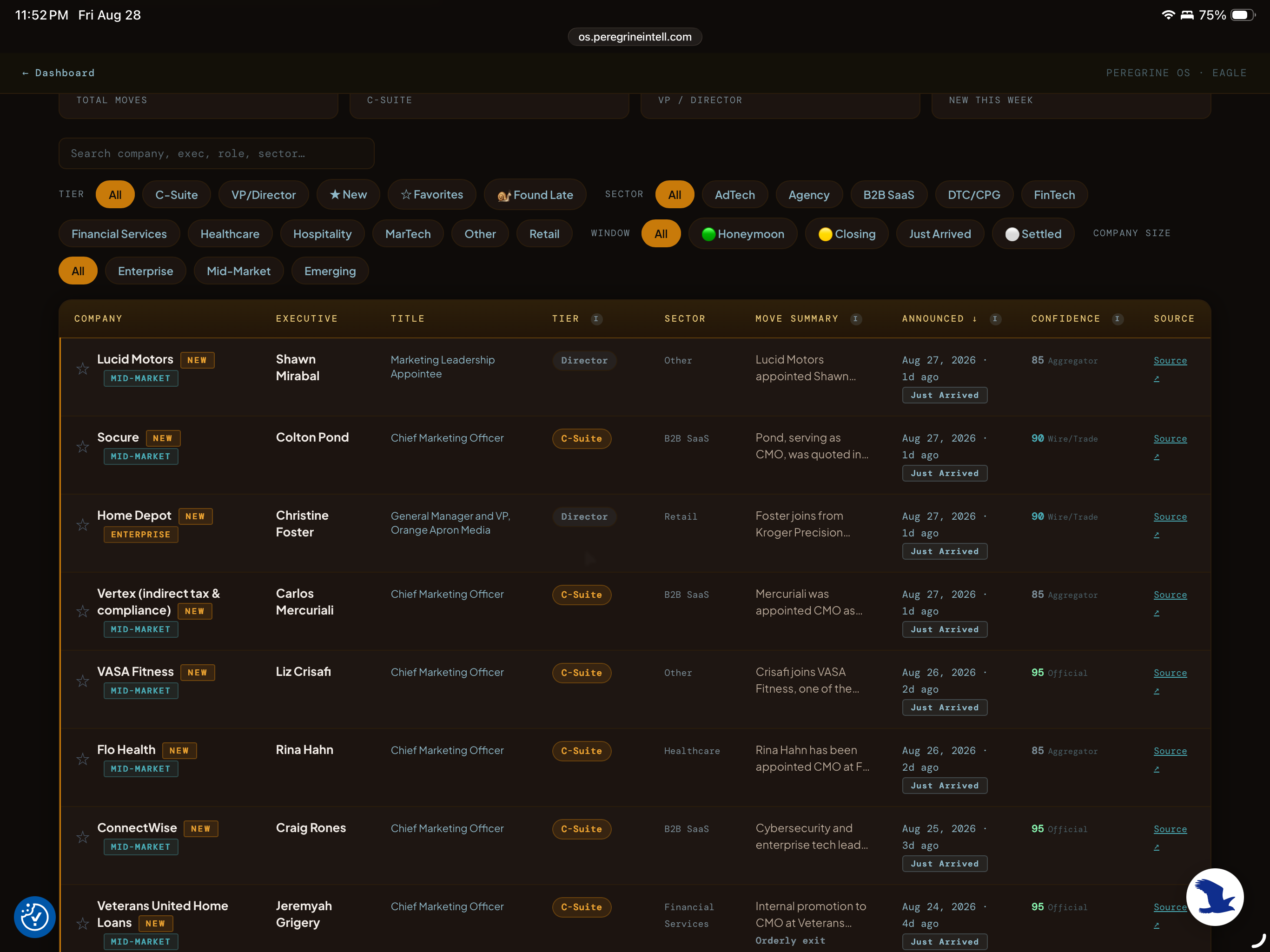 Peregrine OS screenshot 3