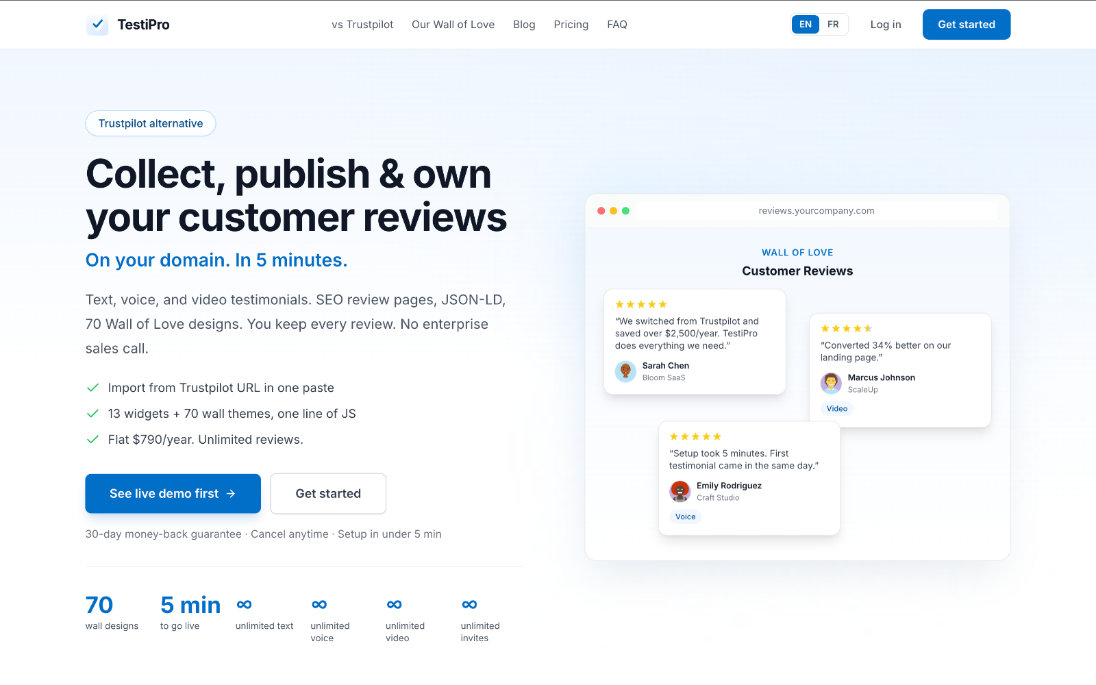 TestiPro.com screenshot 1