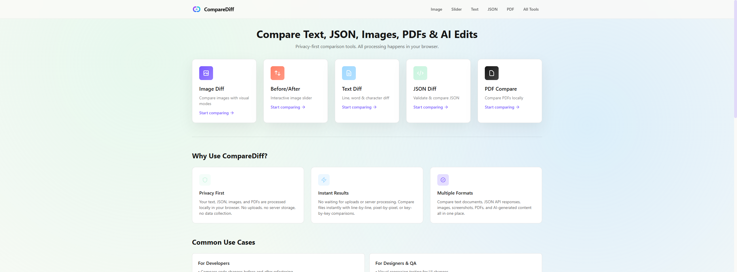 CompareDiff screenshot 1